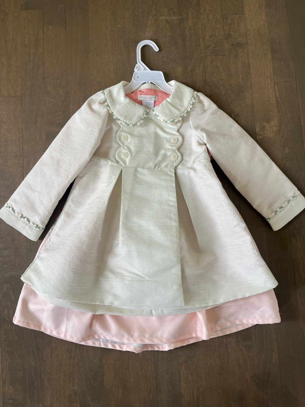 NWT Christian Siriano Girls Ivory Coat + Floral Dress